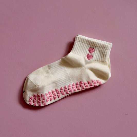 Heart Collection | Pilates Grip Socks