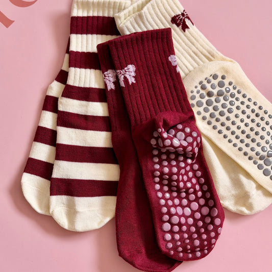 The Bow Collection | Calcetines antideslizantes pilates