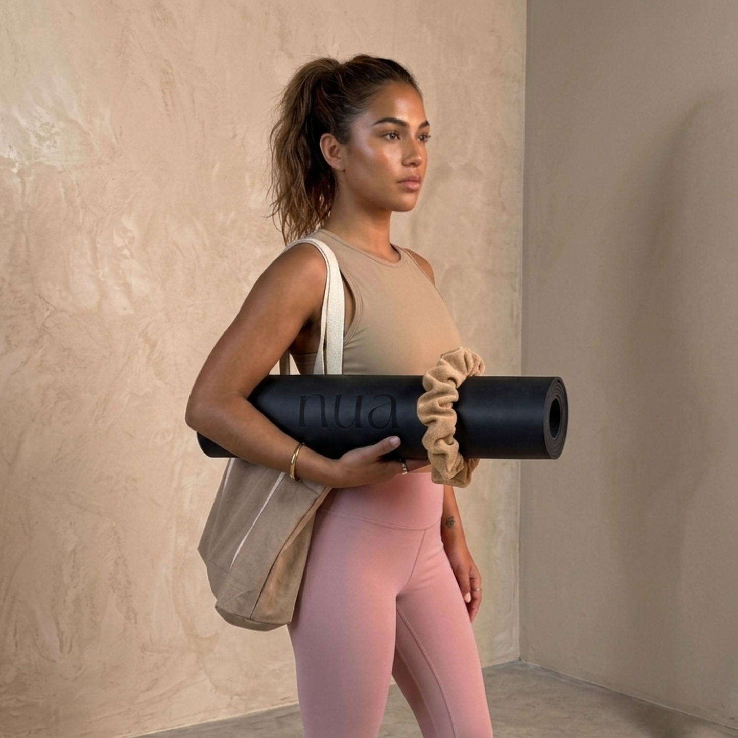 Mist Oval Yoga Mat