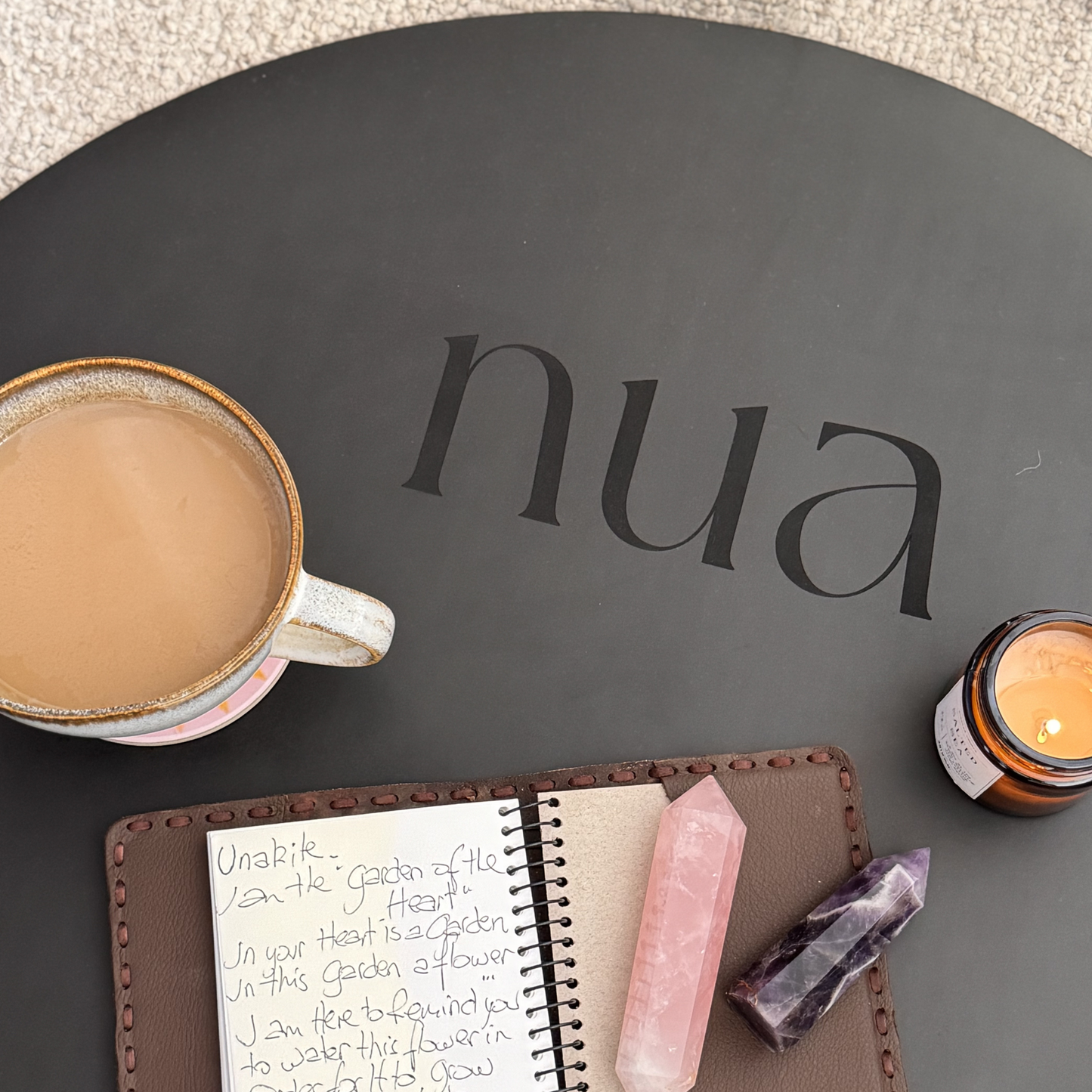 Mist Oval Yoga Mat