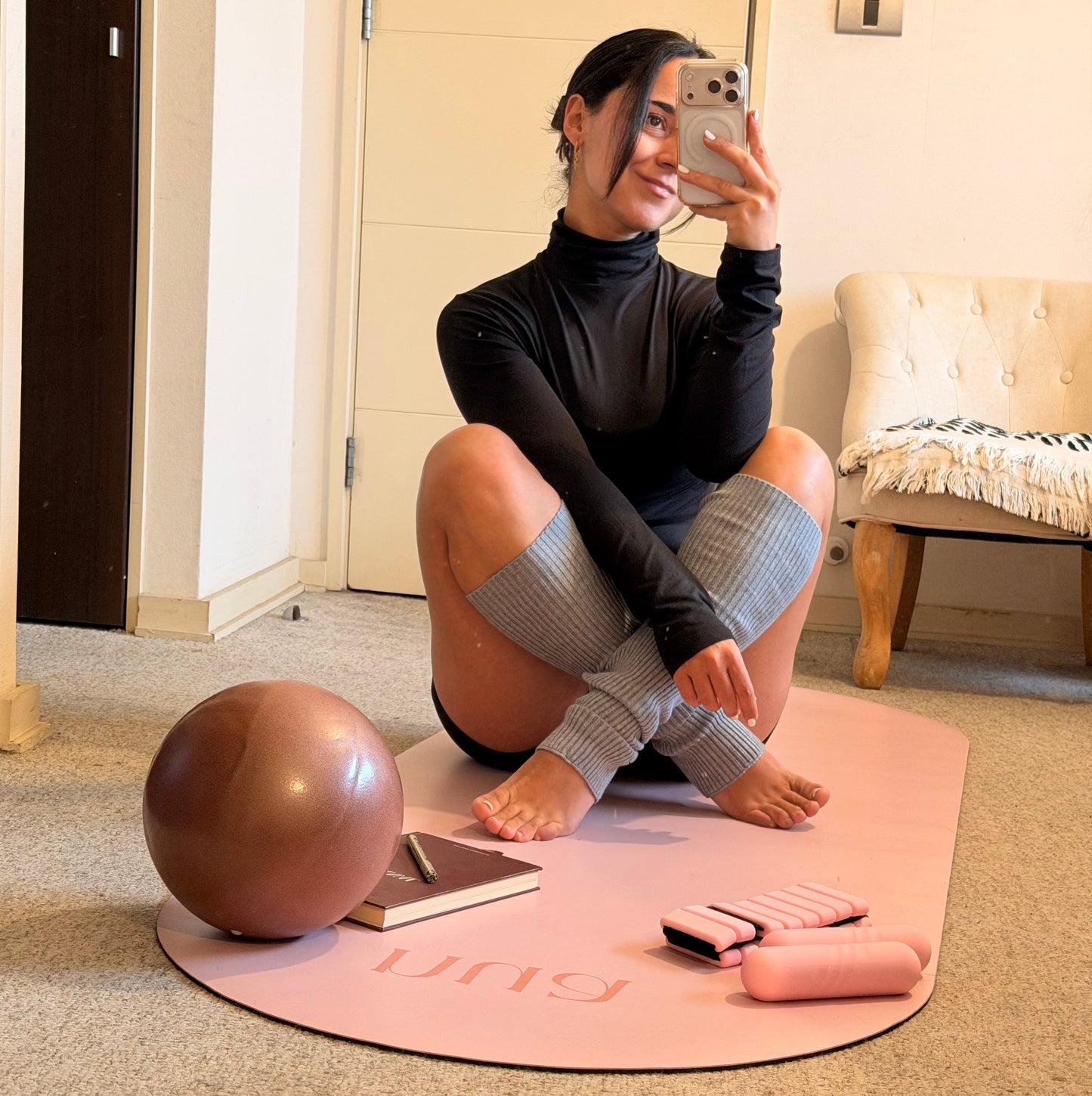 Bloom Oval Yoga Mat