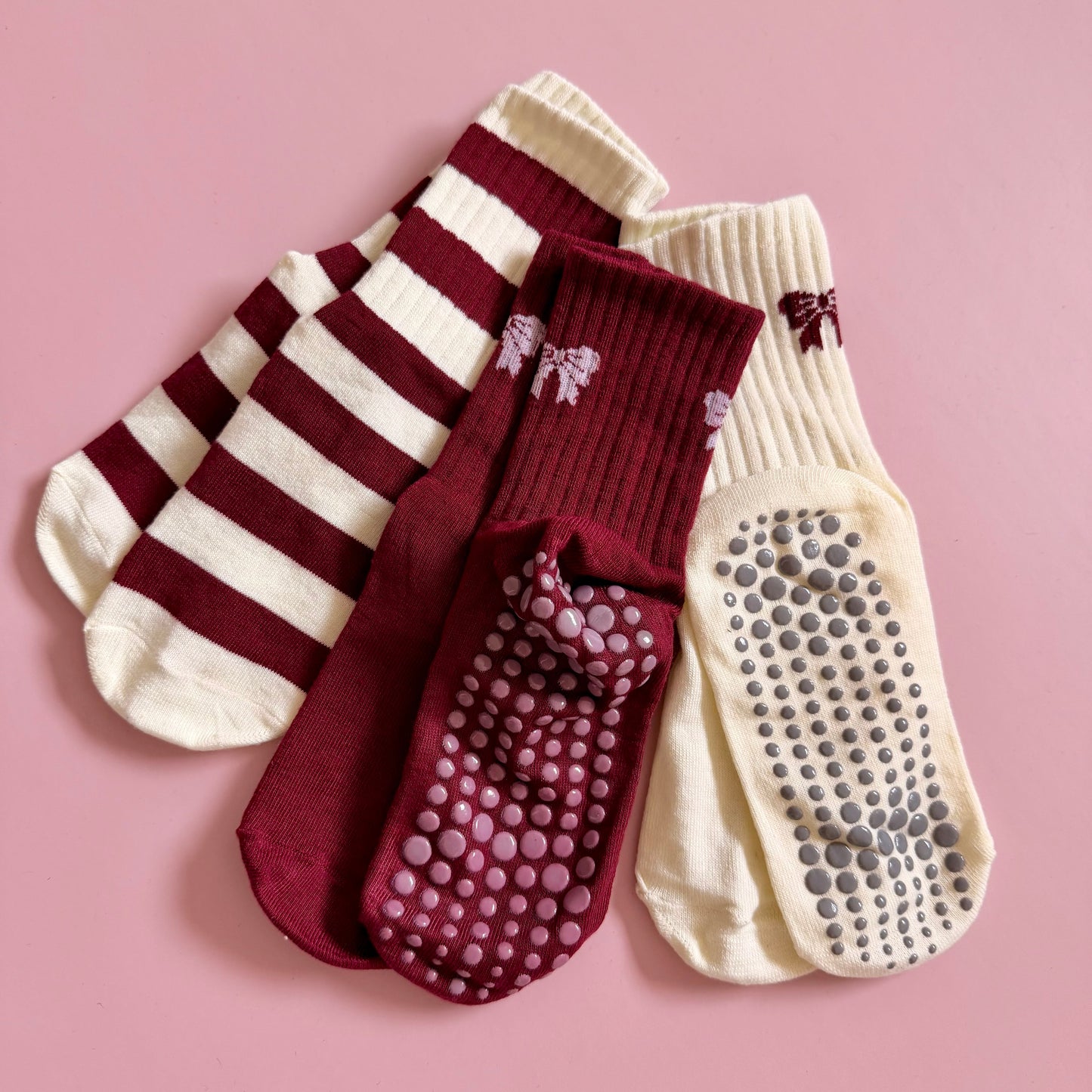 The Bow Collection | Calcetines antideslizantes pilates